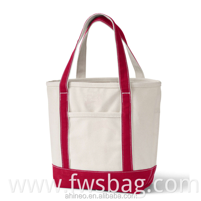 Custom Wholesale Heavy Duty Recycled Thick Bulk Plain Canvas Handbag Beach Tote Bags Shopping Bag
